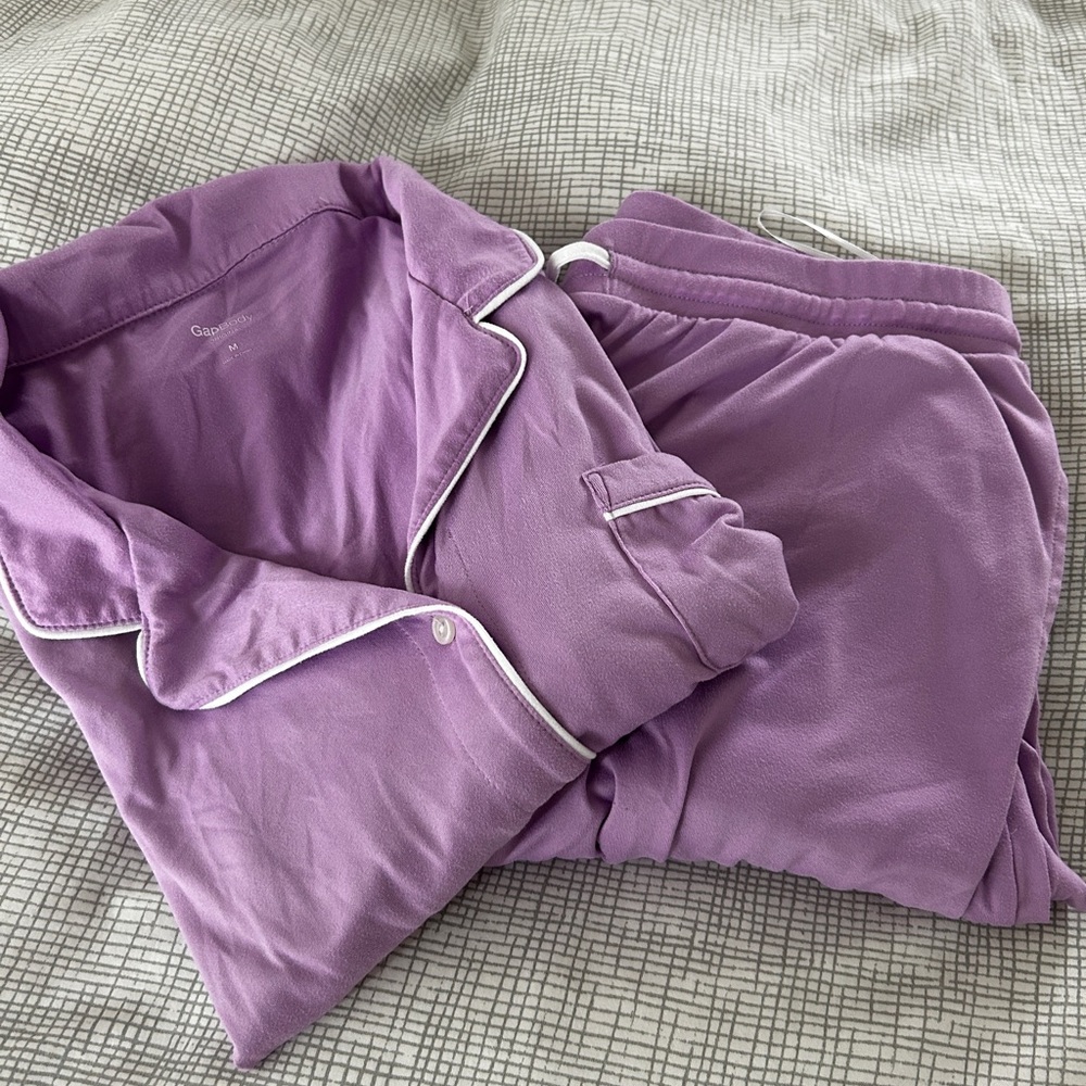 Ladies Gap Body ultra soft modal pyjama lounge set (SHORT SLEEVE TOP) - Picture 2 of 4